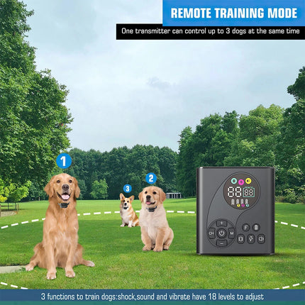 Anti Barkingelectric Shock Dog Pet Training Electroniccollarobeys Remote