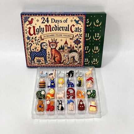 24 Days of Ugly Medieval Cats Advent Calendar 2026 2D Acrylic Ugly Medieval Cat