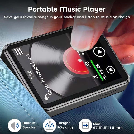 Portable Bluetooth Touch HiFi Music MP4/MP3 Player FM Radio Audio Support 128GB
