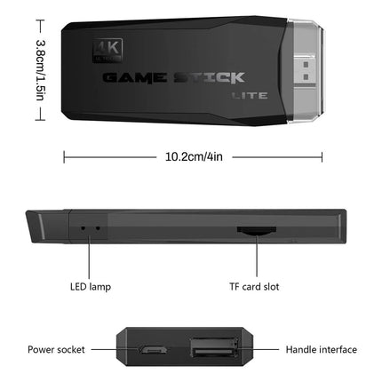 Retro Games Console 2.4G Wireless Video Game Stick 4K HDMI TV Gamepad