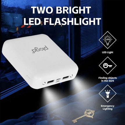 Portable 5000mAh Mini Power Bank Battery Charger USB LED For Mobile Phone