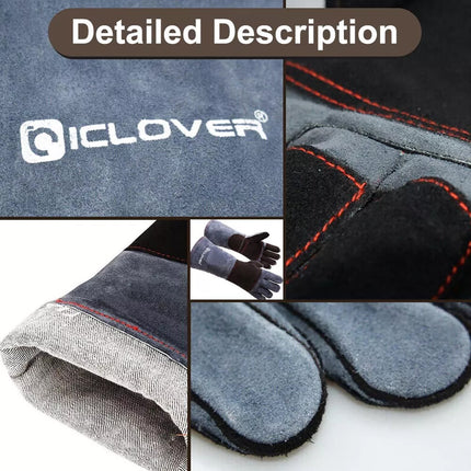 Handling Anti Bite Gloves Training Snake Cat Dog Pet Leather Safety Protective