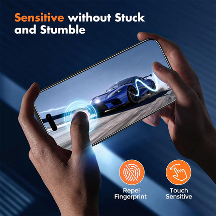 2Pcs Screen protector Tempered Glass Case Friendly Full Cover iPhone 17 iPhone 17 Pro 17 Pro Max (Copy)
