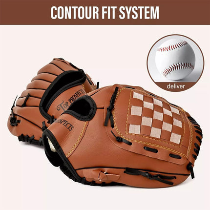 Premium Leather Baseball Glove with one Free Baseball