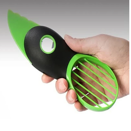 2pcs 3 In 1 Avocado Slicer Shea Corer Butter Fruit Peeler Cutter Pulp Separator