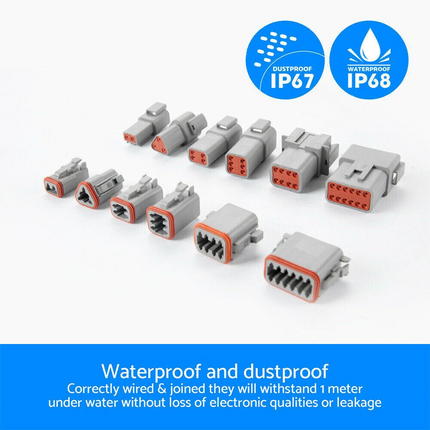 1800PC Deutsch DT Connector Plug Kit With Deutsch Crimp Tool Auto Marine