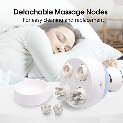 Electric portable Cordless Hair Scalp Massager with Kneading Massage Nodes