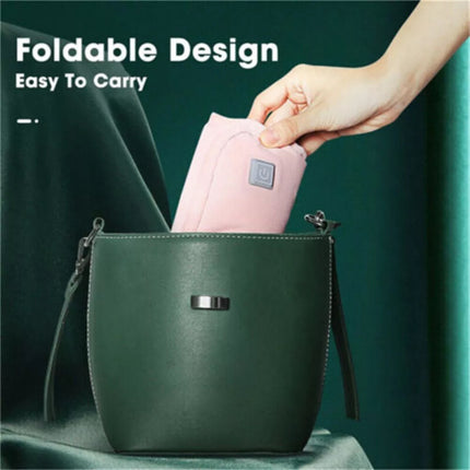 Hand Warmer USB Electric Heating Pad Warmer Graphene Heat Warm Bag Winter Pillow Green