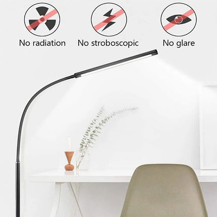 LED Floor Lamp Gooseneck 360 Adjustable Reading Standing Lamp For Office Bedroom