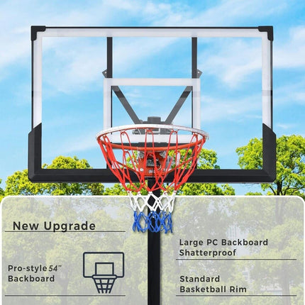Professional Adjustable Height Basketball Hoop Stand Metal Portable 2.45m-3.05m