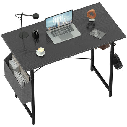 80CM Computer Desk for Small Spaces with Storage Bag Home Office Desk