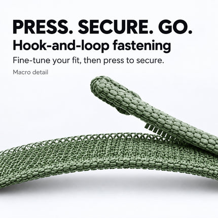 For Google Fitbit Air Performance Loop Band Recycled Polyester Adjustable Strap Sage Green