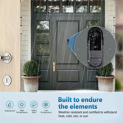 HD Smart Wireless WiFi Video Doorbell Camera Intercom Security Camera Door Bell