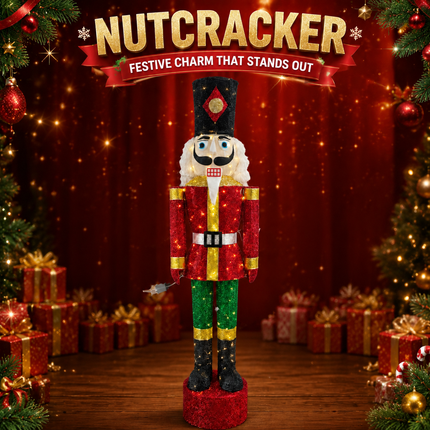 150cm Lighted Nutcracker Christmas Decoration LED Soldier Indoor Outdoor Decor