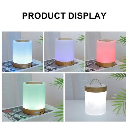 Smart Portable Quran Speaker With Table / Hanging Touch Lamp 7-Color LED Light