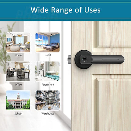 Electronic Handle Smart Fingerprint Door Lock Biometric Digital Code Door Lock