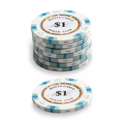 500 Chips Poker Set Case 14g Chips 100% Plastic Playing Cards