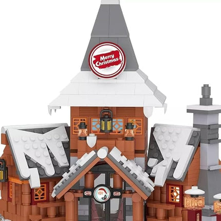Christmas Santa House Winter Village Building Blocks Set Model Toy Gift 1004pcs