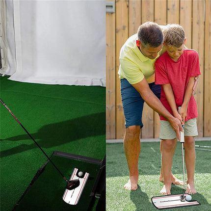 3Pcs Golf Putting Alignment Mirror Portable Practice Putting Trainer Aid