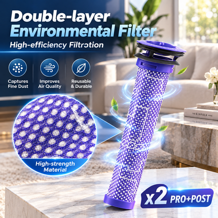2Pcs For Dyson V8 V7 Vacuum Cleaner Pre Post Filter Replacement