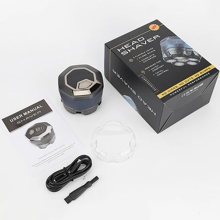 Electric Head Shavers for Bald Men 6D Head Razors w/Nose&Ear Trimmer LED Display