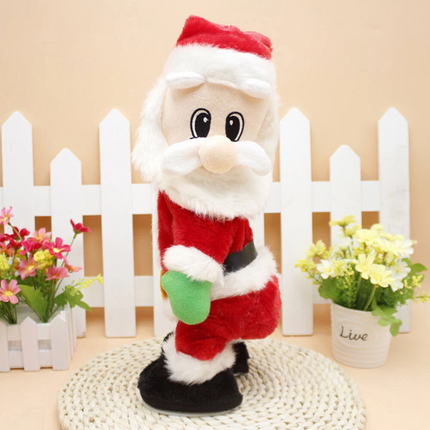 Dancing Santa Claus Doll Electric Musical Toy Twerking Singing Christmas Gift