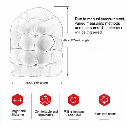 Hanging Egg Chair Cushion Sofa Swing Chair Seat Relax Cushion Padded Pad Covers Light Grey