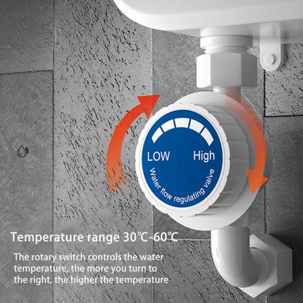 Mini Electric Instant Tankless Hot Water Heater Under Sink Shower Water System