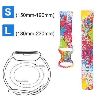 For Fitbit Versa 3 4 Sense 2 Smartwatch Soft Silicone Band Strap Graffiti