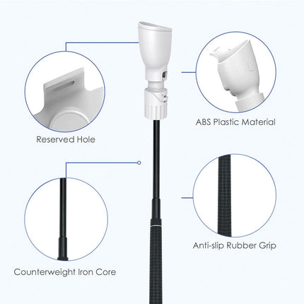 VR Golf Club Handle Game Attachment Compatible With Meta Quest 3 Oculus Quest 2