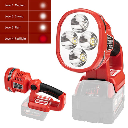 LED Work Light Torch Lamp For Milwaukee M18SLED-0 18V Li-ion Battery Cordless