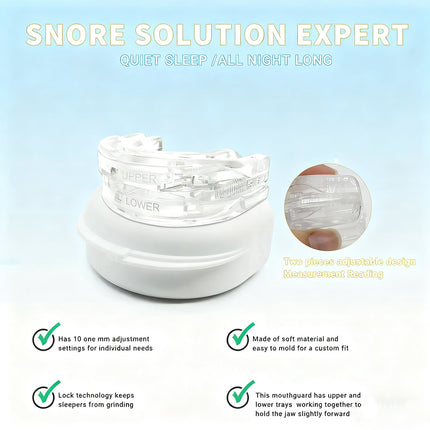 Anti-Snore Mouthpiece & Grinding Guard – Effective Sleep Aid for Snoring & Teeth Clenching