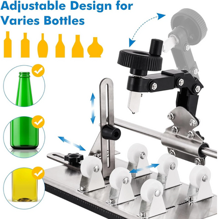 Pro Glass Bottle Cutter for All Shapes DIY Glassbottle Glass Cutting Tool Kit
