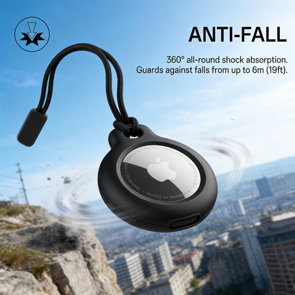 Apple AirTag Lanyard Case Protector Cover Black