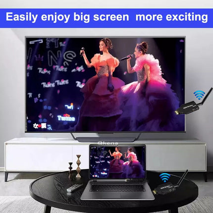 100m Hdmi Wireless Audio Video Transmitter Receiver Adapter Extender HD 1080P TV