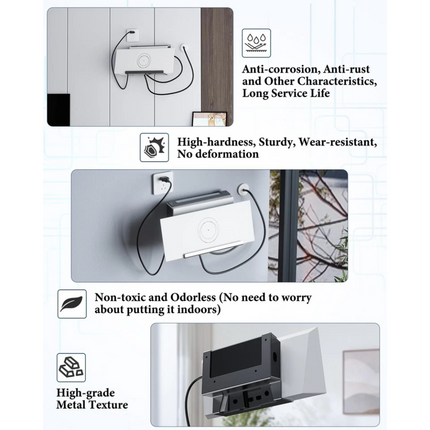 For Starlink Gen 3 Router Mounts V3 Mesh Router Mount with Power Supply Brackets