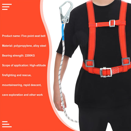 Adjustable Safety Belt Harness Fall Protections for Climbing Aerial Work 2M