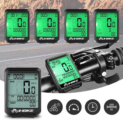 Waterproof Wireless Bicycle Bike Cycle LCD Digital Computer Speedometer Odometer