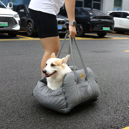 Safe Dog Car Booster Seat Belt Pet Protector Portable Travel Bed Basket Washable