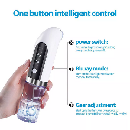 Electric Blackhead Remover Vacuum Pore Face Facial Suction Acne Cleaner Kit