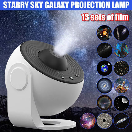 13in1 Planetarium Galaxy Starry Sky Projector LED Night Light Rotating Star Lamp