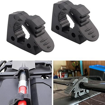 4PCS QuickFist Rubber Clamps – Shovel Axe Holder – 1 /2 Pair 25-40mm Diameter