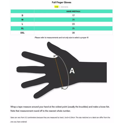 Cycling Gloves Windproof Gel Padded Touchscreen Full Finger Winter Gloves L
