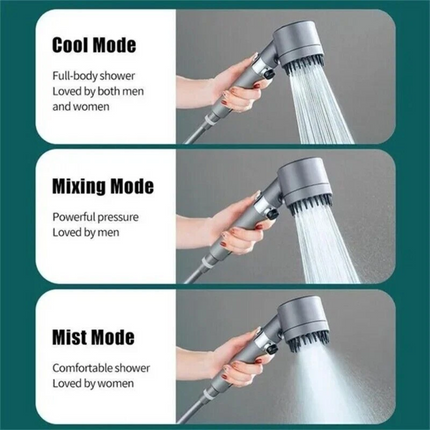 3 Modes Massage & Skin Beauty Multifunctional Shower Head Handheld Shower Head