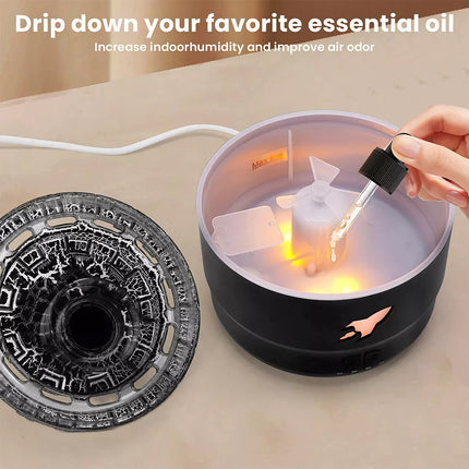 Cannon LED Essential Oil Diffuser Aroma Aromatherapy Air Ultrasonic Humidifier White