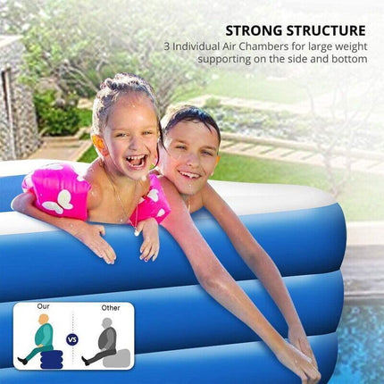 Children Kids Adult Inflatable Swimming Pool Family Above-Ground Pools