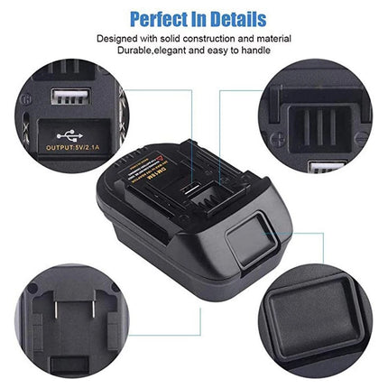 Power Adapter Converter For Dewalt 18V Li-ion Battery to Makita 18V Tool