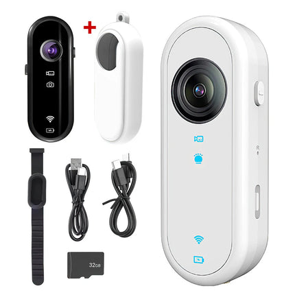 1080p Collar Monitor Camera Video Recorder Mini Body Camera 32GB TF Cat Dog Pet
