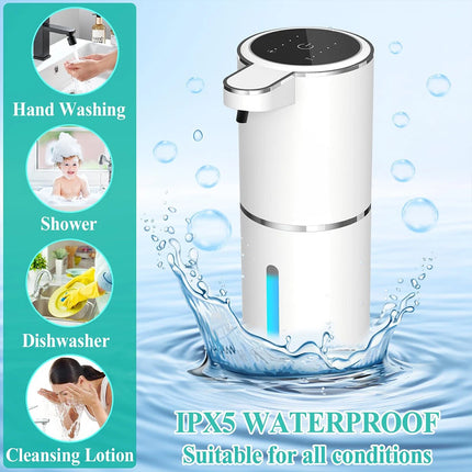 Automatic Soap Dispenser 380ML Rechargeable Touchless Foam Soap Dispenser 4 Leve