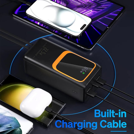 50000mAh Bank Power 22.5W PD Fast Charging F/phone Outdoor Camping Power Supply